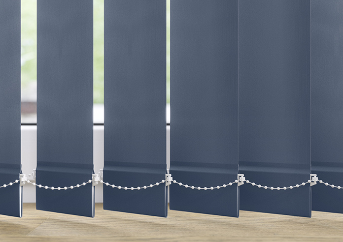 Roma, Deep Blue - Vertical Blind Slats - Image 3